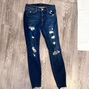 J Brand cropped denim trouser